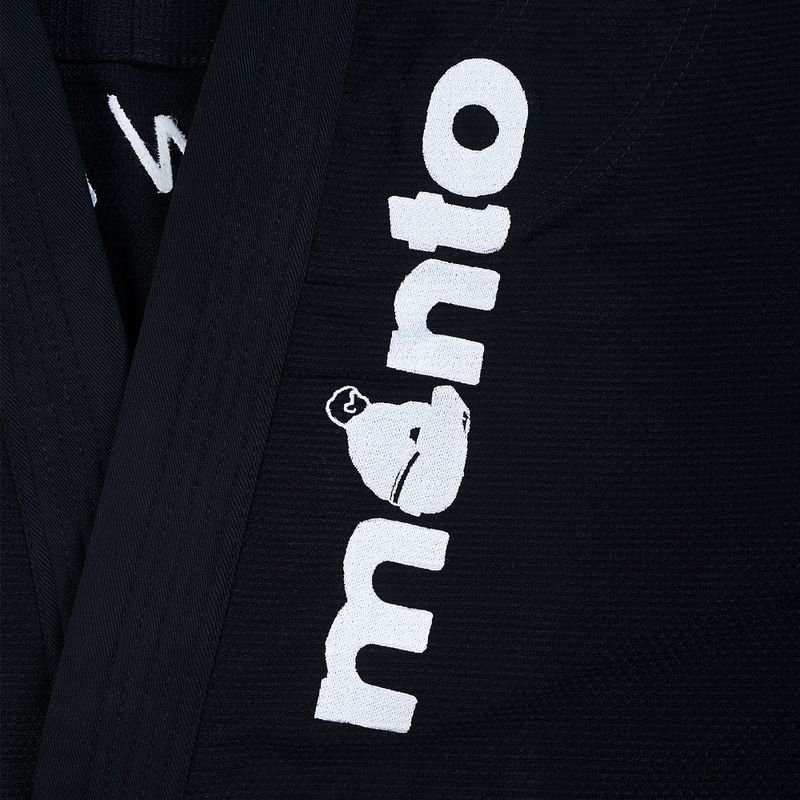 GI per il jiu-jitsu brasiliano da uomo MANTO Ruinism BJJ nero 5