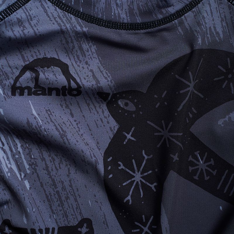 MANTO uomo Rashguard Livings melange 5