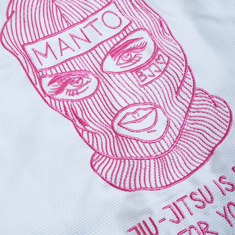GI per il jiu-jitsu brasiliano uomo MANTO Balaclava BJJ bianco 6