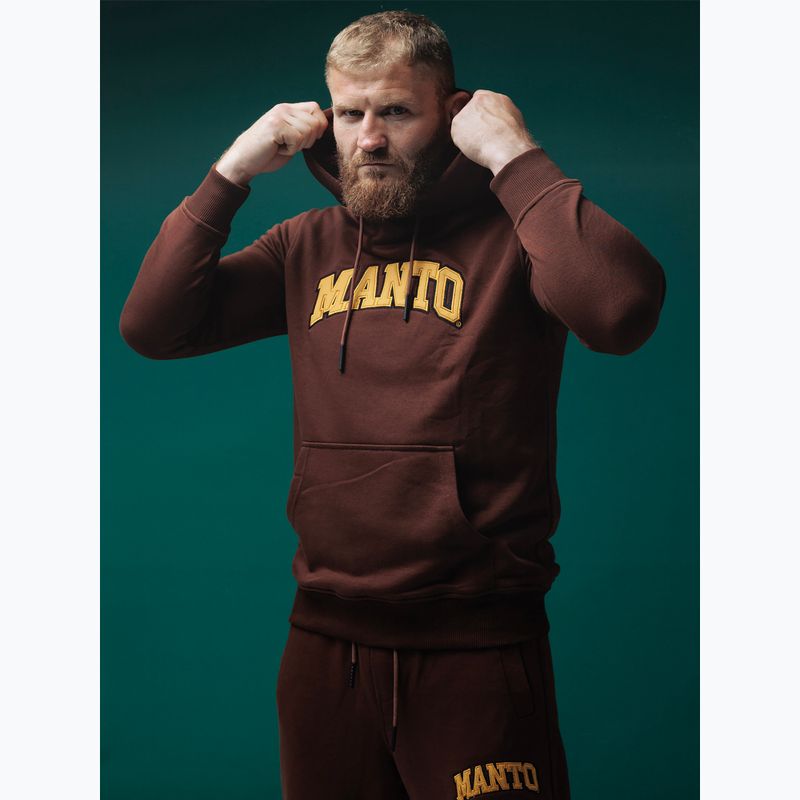 MANTO felpa Varsity uomo marrone 7