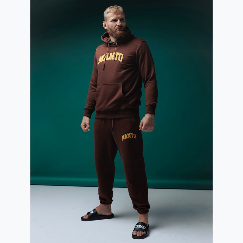 MANTO felpa Varsity uomo marrone 8