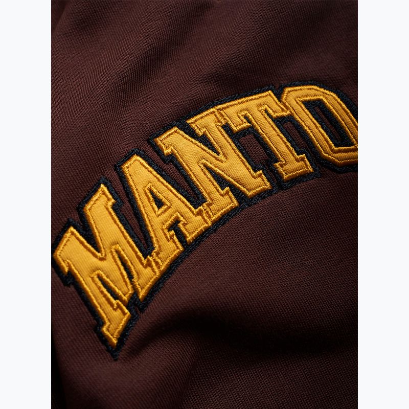 MANTO pantaloni da uomo Varsity marrone 3