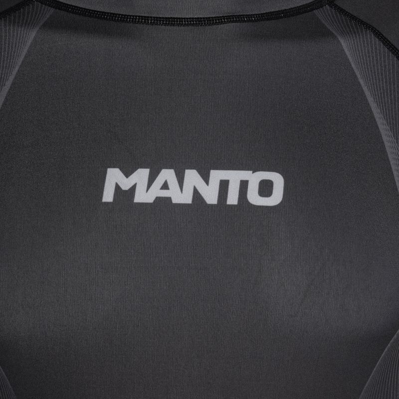 MANTO FLOW Rashguard a maniche lunghe da uomo nero 3