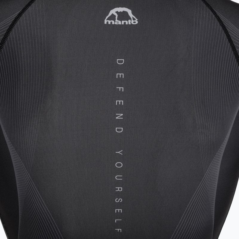 MANTO FLOW Rashguard a maniche lunghe da uomo nero 4