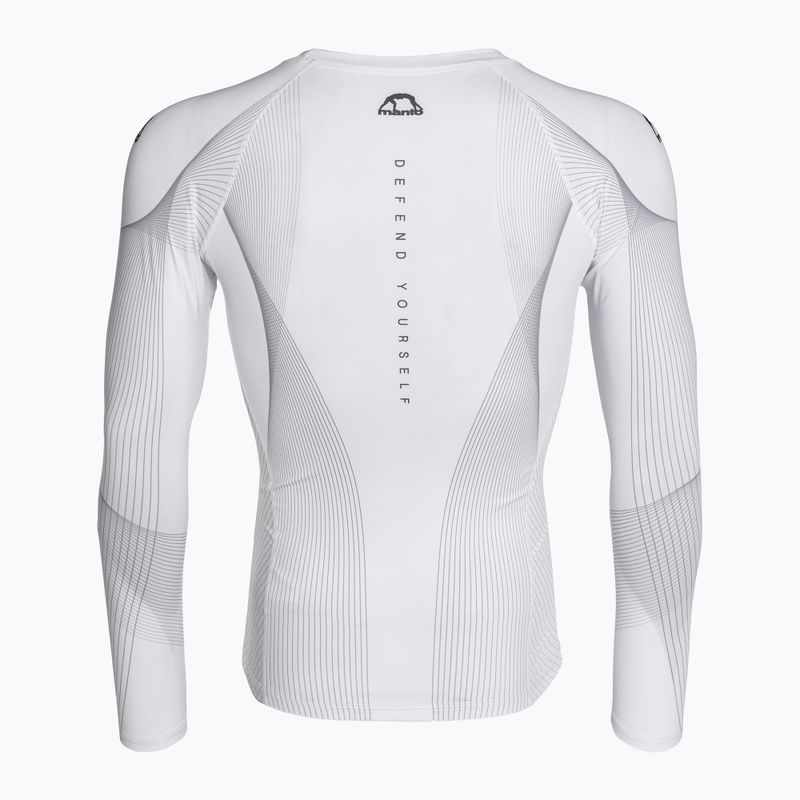 MANTO FLOW Rashguard a maniche lunghe da uomo, bianco 2
