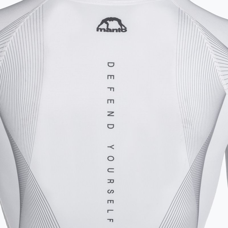 MANTO FLOW Rashguard a maniche lunghe da uomo, bianco 4