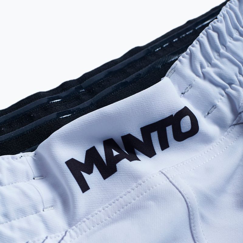 Pantaloncini da allenamento MANTO da uomo Flow bianco 3