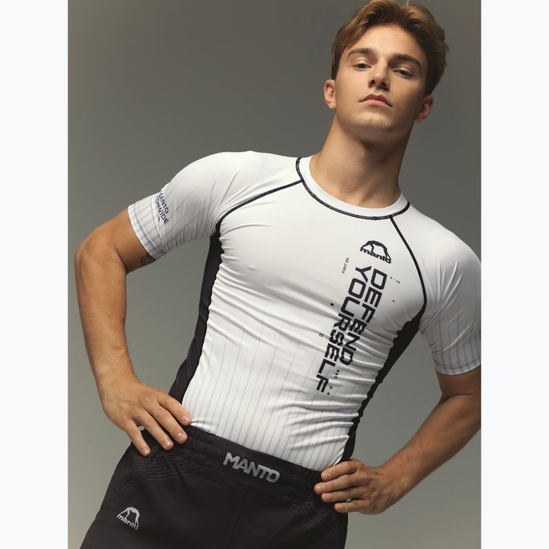 MANTO uomo Rashguard Ranked bianco 7