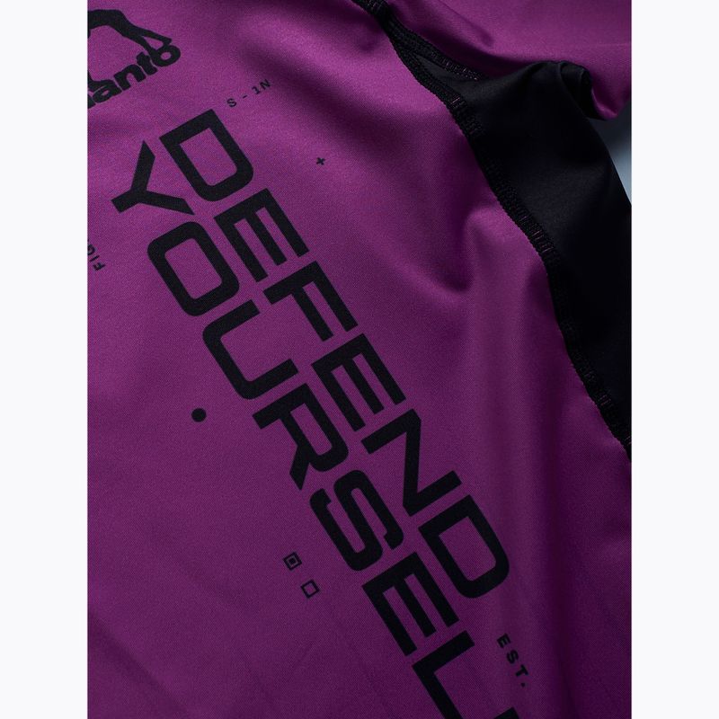 MANTO uomo Rashguard Ranked viola 3