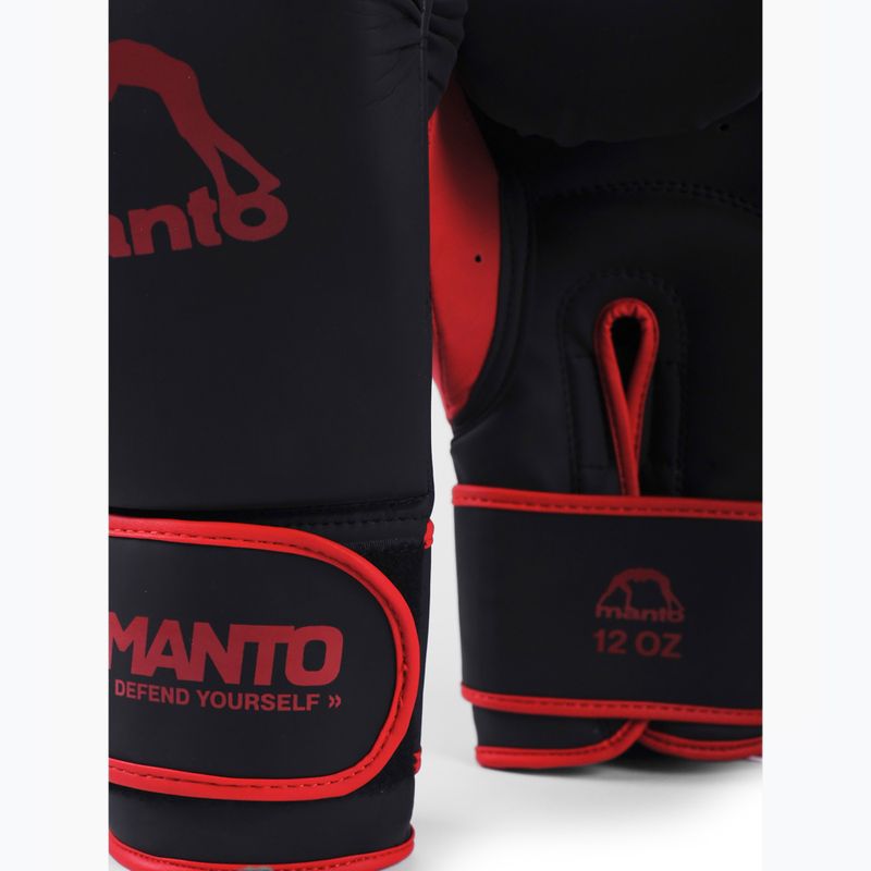 Guantoni da boxe MANTO Essential nero/rosso 3