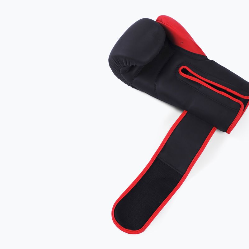 Guantoni da boxe MANTO Essential nero/rosso 4