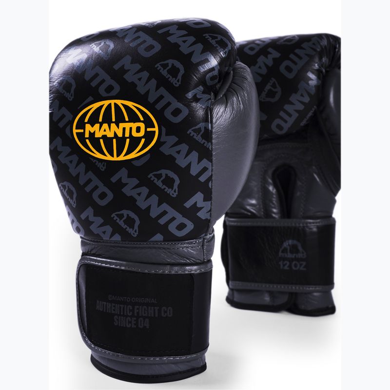 MANTO Ace guantoni da boxe neri 2
