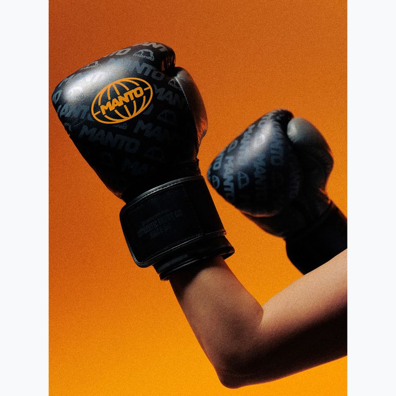 MANTO Ace guantoni da boxe neri 7