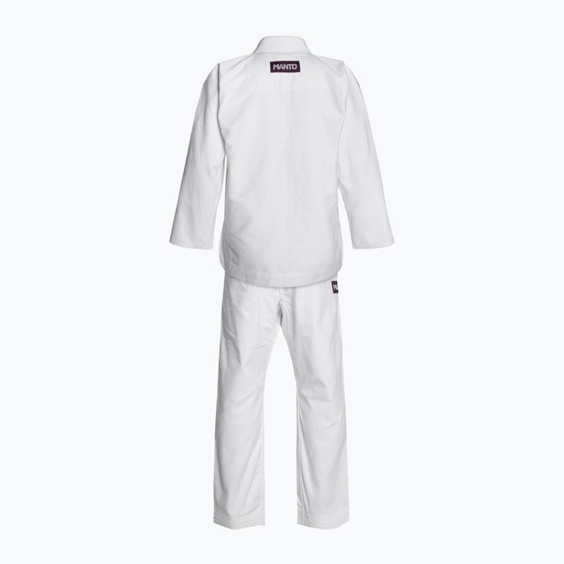 GI per jiu-jitsu brasiliano MANTO X5 bianco 8