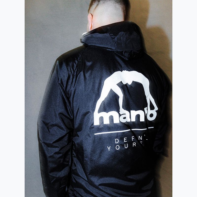 MANTO Defend giacca a vento nera da uomo 11