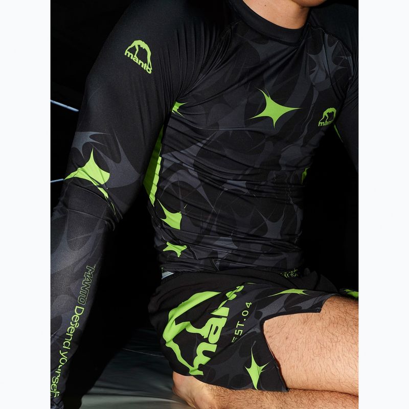 MANTO Rashguard a maniche lunghe Terra nero 8