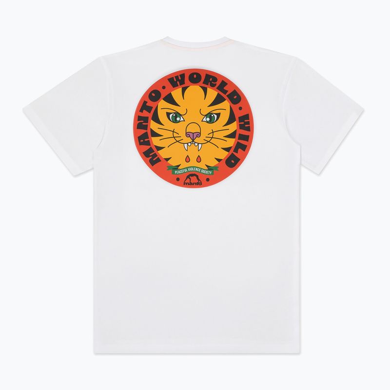 Maglietta da uomo MANTO Worldwild bianco 2