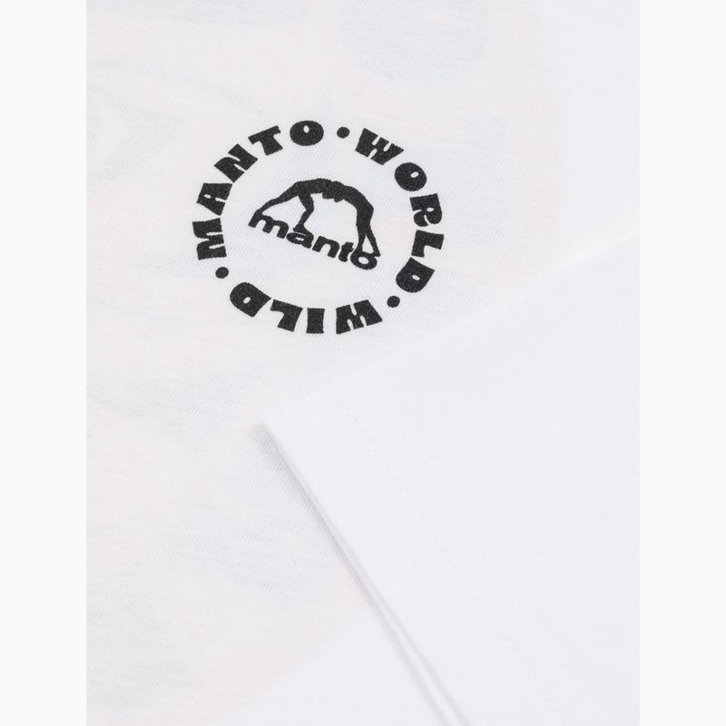 Maglietta da uomo MANTO Worldwild bianco 3