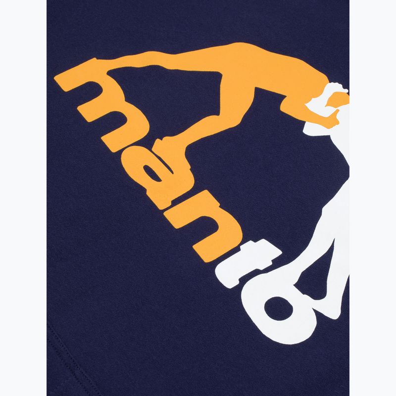 Felpa da uomo MANTO Logo Hoody blu navy 3
