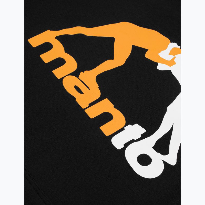 Felpa da uomo MANTO Logo Hoody nero 3