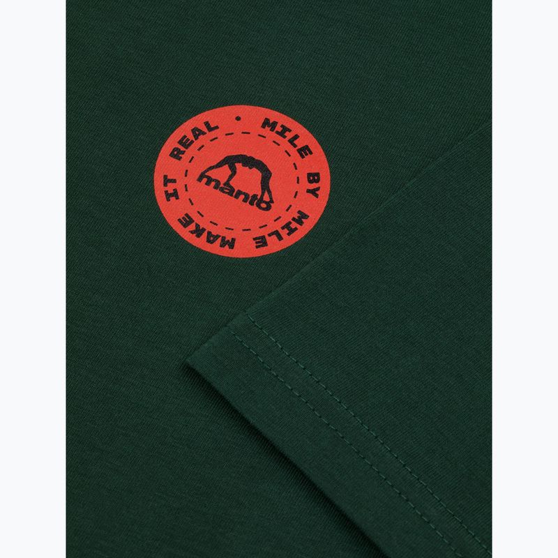Maglietta da uomo MANTO Stamp 25 verde pino 3
