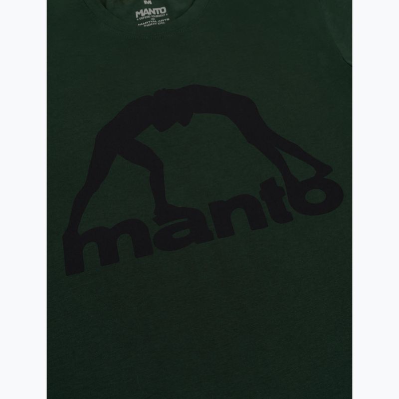 Maglietta da uomo MANTO Vibe 25 verde pino/nero 2