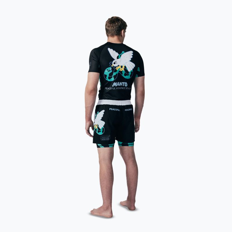 Rashguard da uomo MANTO Dove nero 2