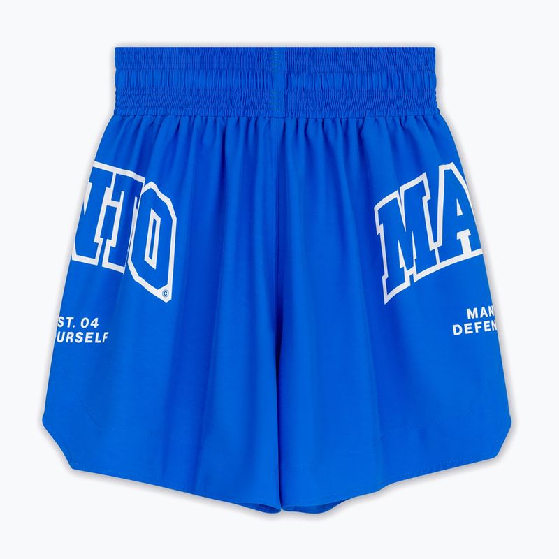 Pantaloncini da boxe da uomo MANTO Varsity blu 2
