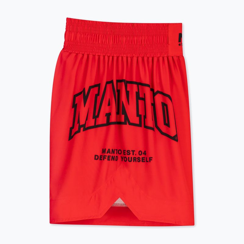 Pantaloncini da boxe da uomo MANTO Varsity rosso 3