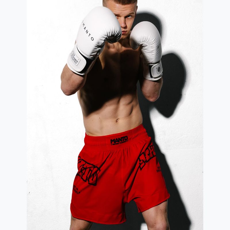 Pantaloncini da boxe da uomo MANTO Varsity rosso 6