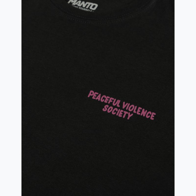 Maglietta da uomo MANTO Society 25 onice nero 3