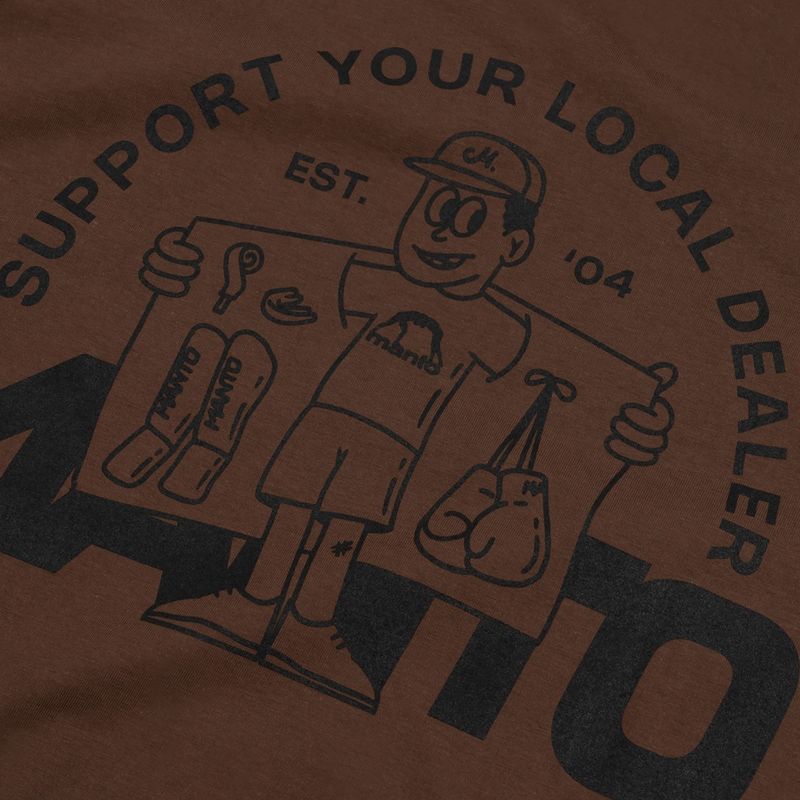 T-shirt MANTO Dealer marrone 4