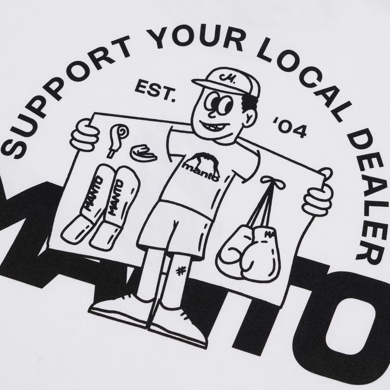 T-shirt MANTO Dealer bianco 4