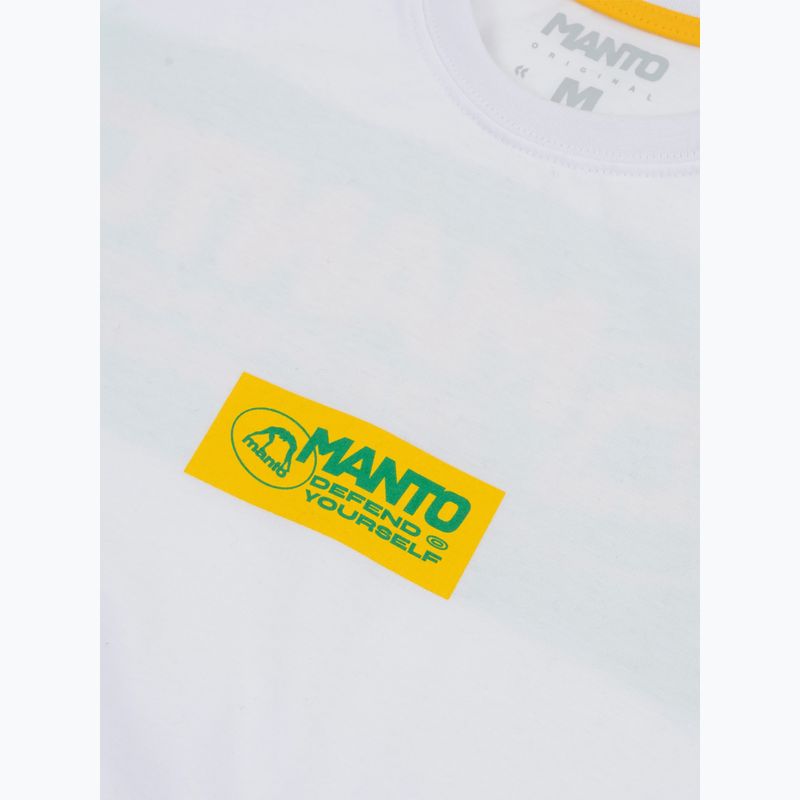 MANTO T-shirt da uomo Block 24 bianco 3