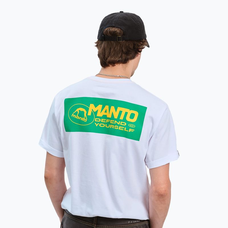 MANTO T-shirt da uomo Block 24 bianco 6