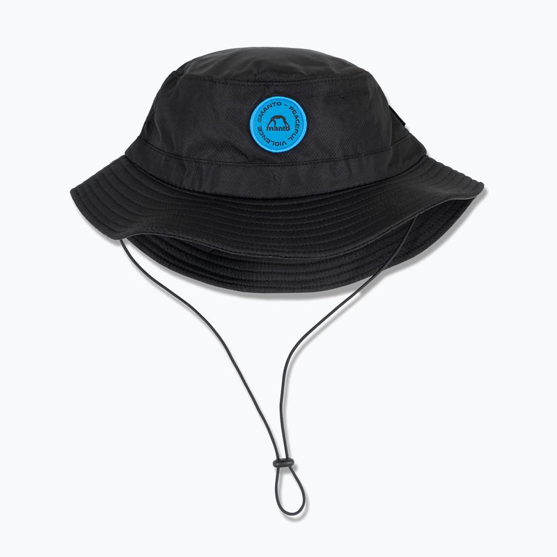 MANTO Circle Bucket cappello da uomo nero