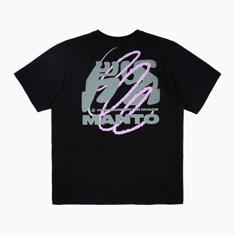MANTO donna Harmony T-shirt oversize nero 2