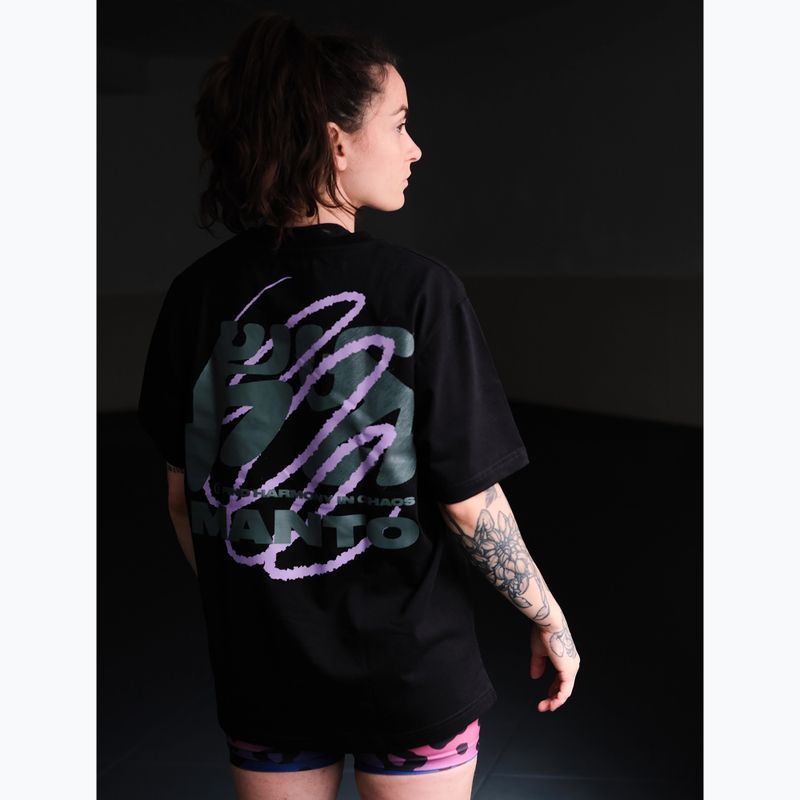 MANTO donna Harmony T-shirt oversize nero 4