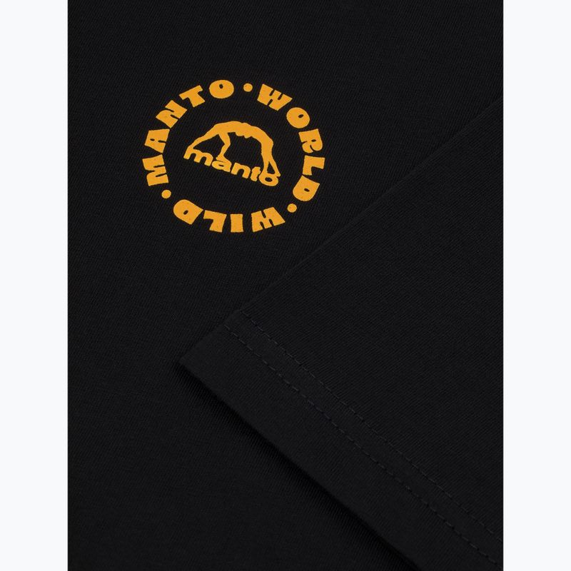 Maglietta da uomo MANTO Worldwild nero 3