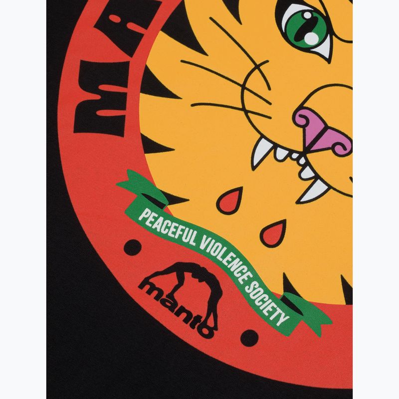 Maglietta da uomo MANTO Worldwild nero 4