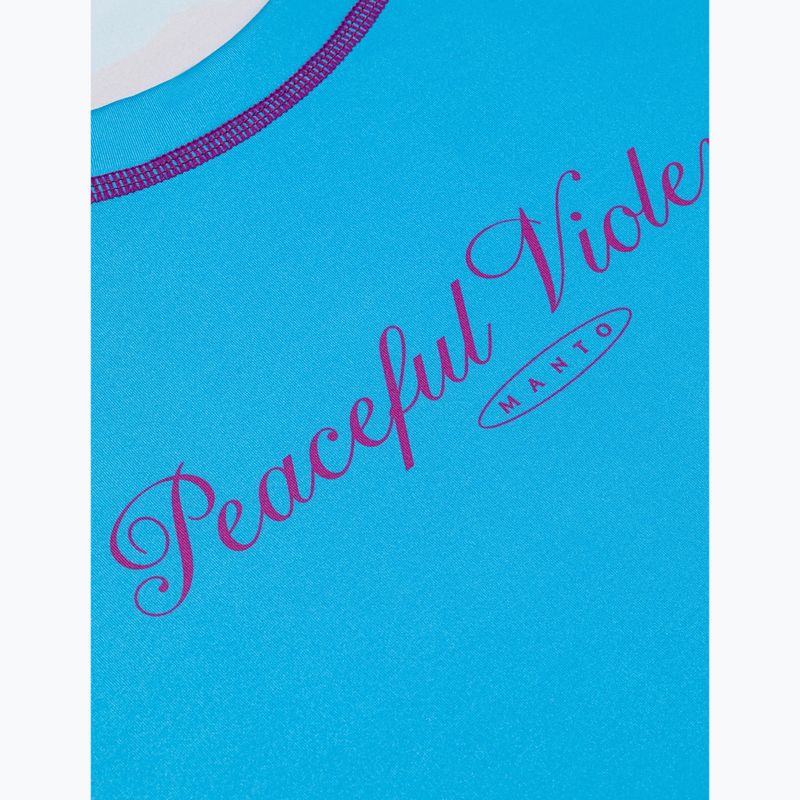 Rashguard a maniche lunghe da donna MANTO Peaceful Violence blu 5