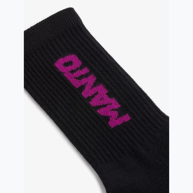 Calzini MANTO Logotype black/purple 2