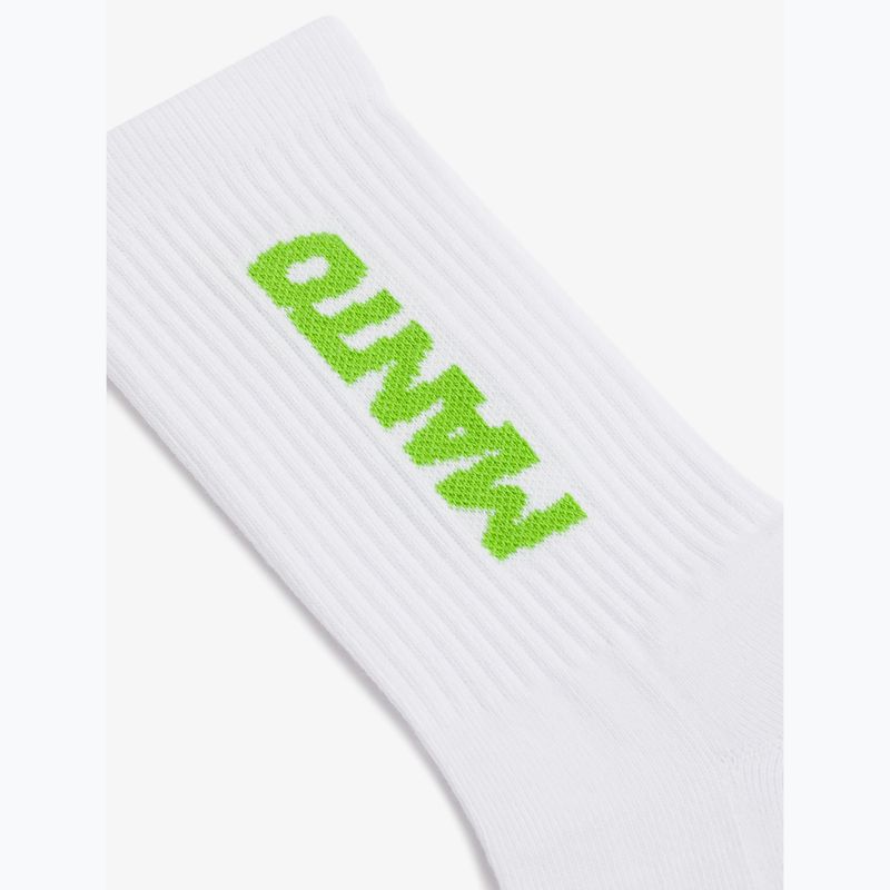 Calzini MANTO Logotype white/green 2