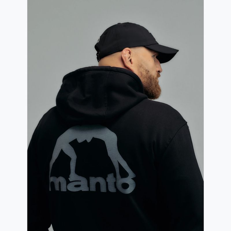 Felpa da uomo MANTO Peaceful Violence Hoody nero 2