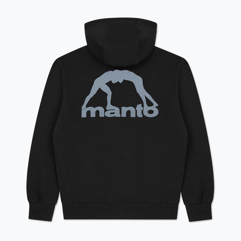 Felpa da uomo MANTO Peaceful Violence Hoody nero 5
