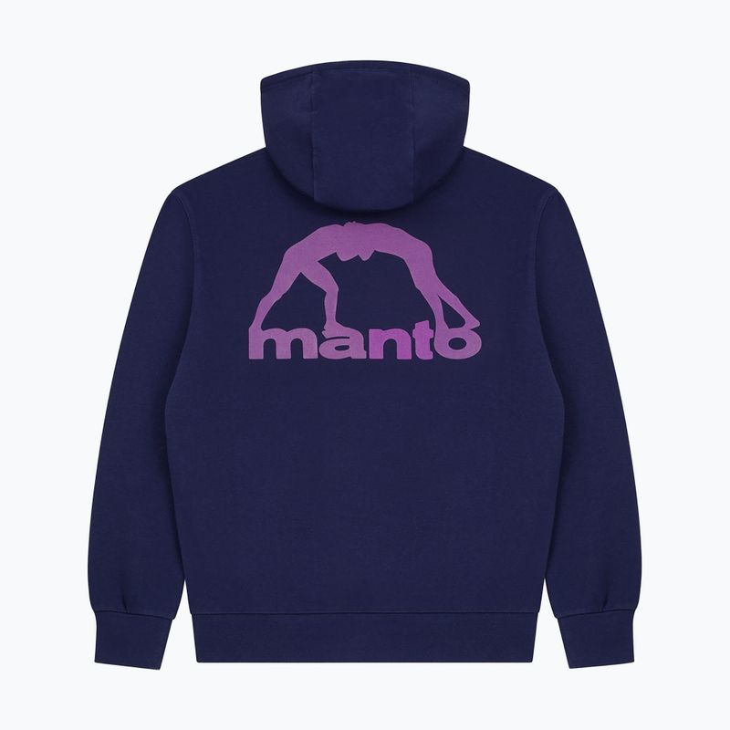 Felpa da uomo MANTO Peaceful Violence Hoody blu navy 6