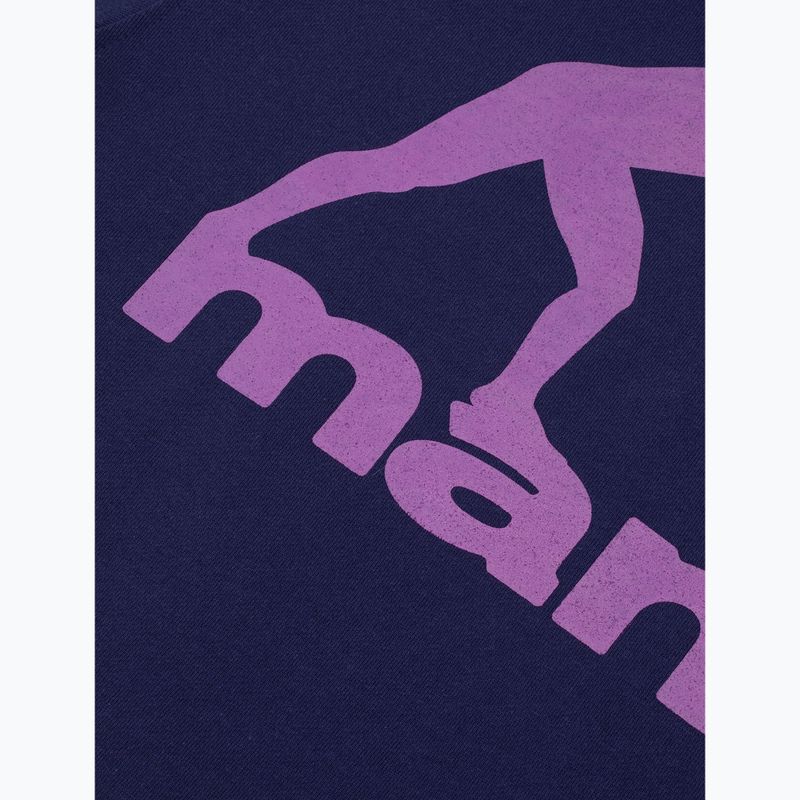 Felpa da uomo MANTO Peaceful Violence Hoody blu navy 8