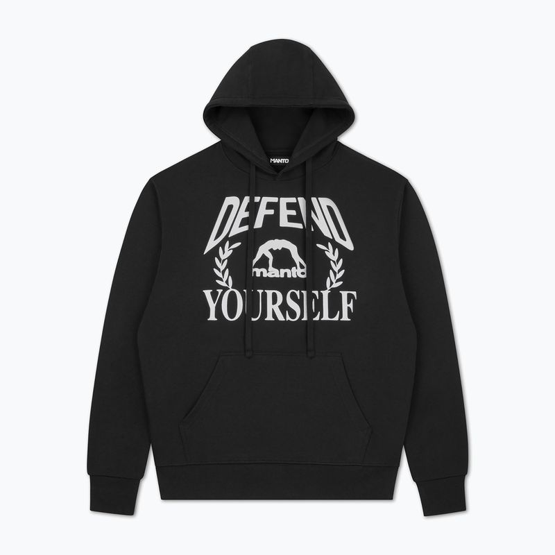 Felpa da uomo MANTO Defend Hoody nero