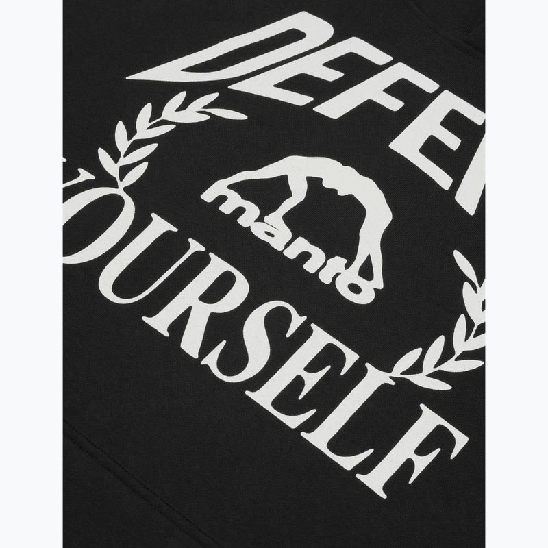 Felpa da uomo MANTO Defend Hoody nero 3