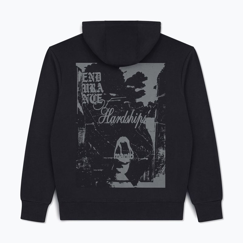 Felpa da uomo MANTO Resolve Hoody nero 2